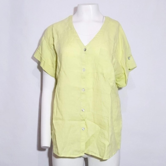 J. Jill Tops - J.Jill Love Linen Button Blouse